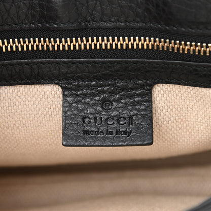 Gucci Pebbled Calfskin Medium Soho Flap Crossbody Black 6 of 9