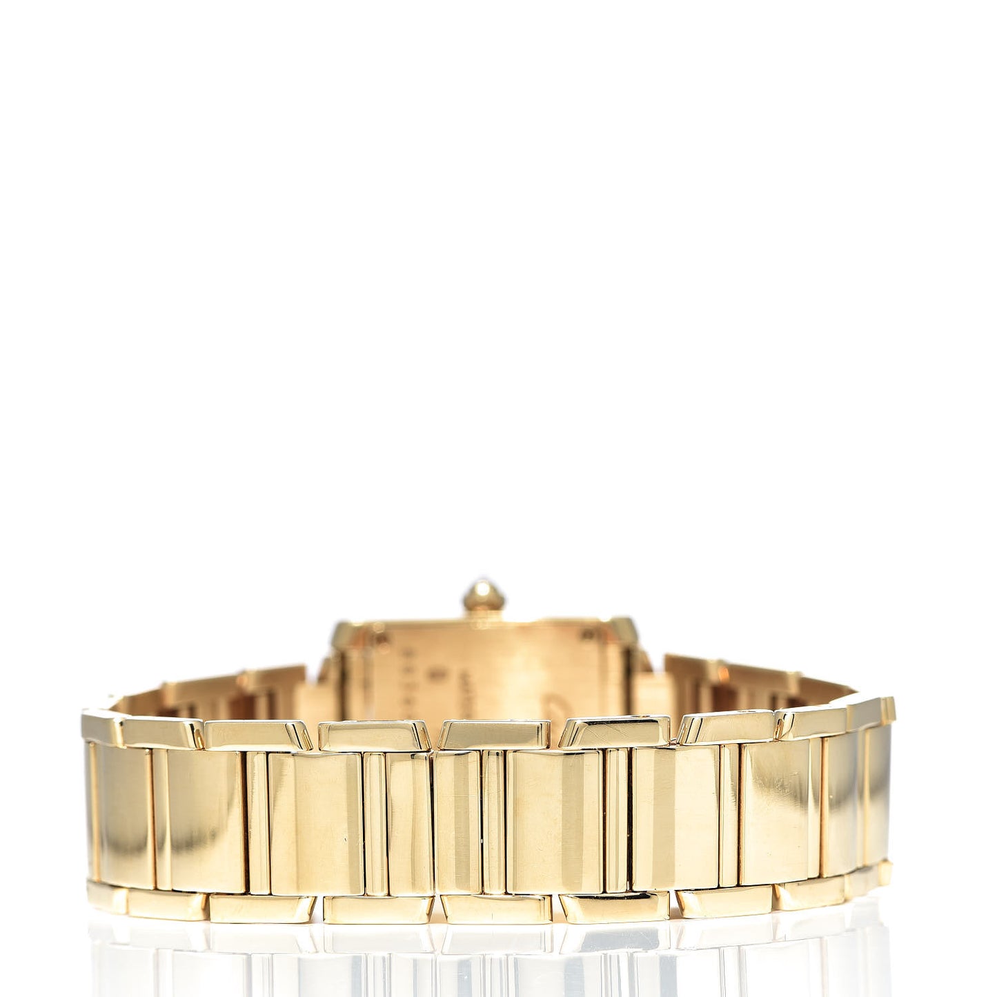 18K Yellow Gold Diamond 20mm Tank Francaise Quartz Watch