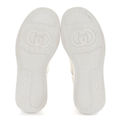 Gucci Calfskin GG Tennis Embossed Perforated Womens Platform 55mm Sneakers 40 Great White 6 of 9