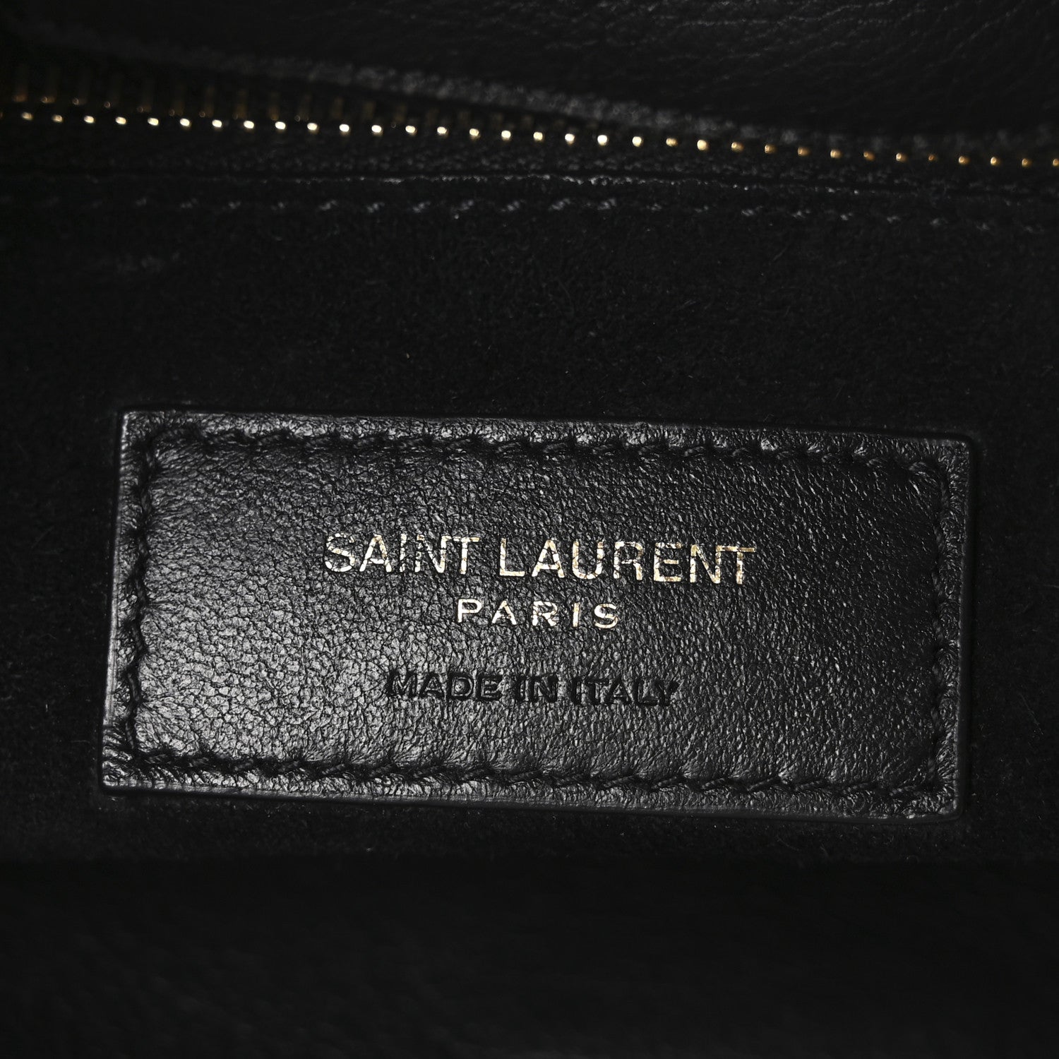 Saint Laurent Grained Calfskin Boucle Bucket Bag Black 6 of 9