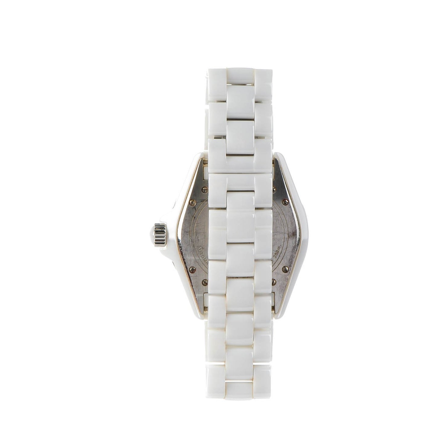 Stainless Steel Ceramic Diamond 38mm J12 Automatic Watch White