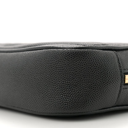 Saint Laurent Grain De Poudre Matelasse Monogram Mini Lou Camera Bag Black 10 of 11
