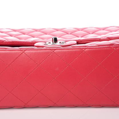 Chanel Lambskin Quilted Maxi Single Flap Fuchsia 6 of 11