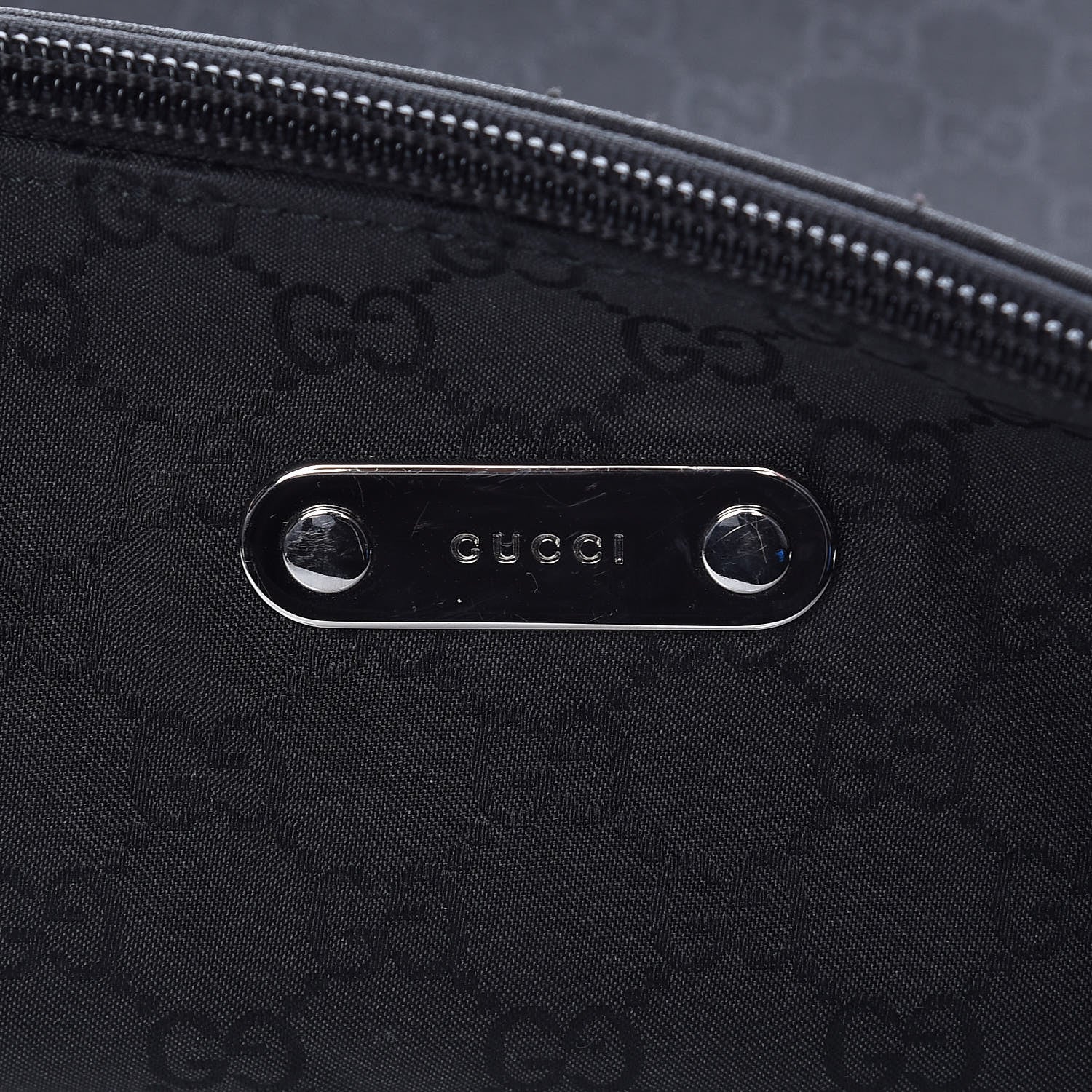 Gucci Nylon Monogram Messenger Black 6 of 9