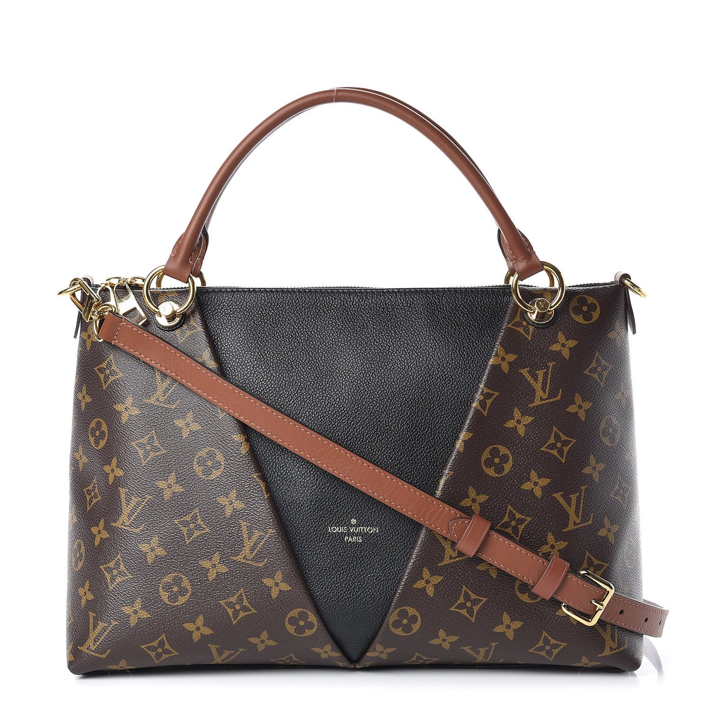 Monogram V Tote MM Black