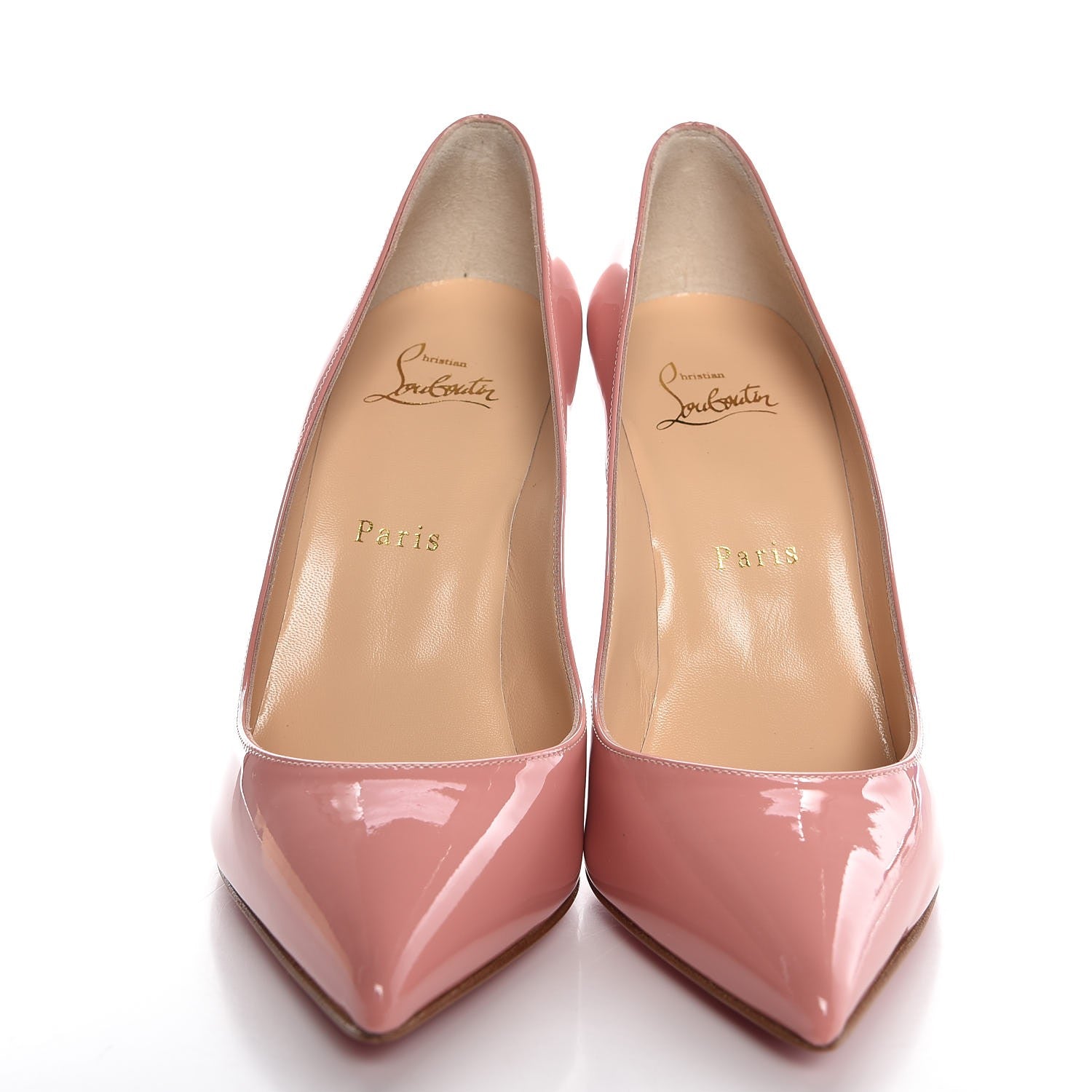Christian Louboutin Patent Pigalle Follies 100 Pumps 38 Mauve 2 of 8