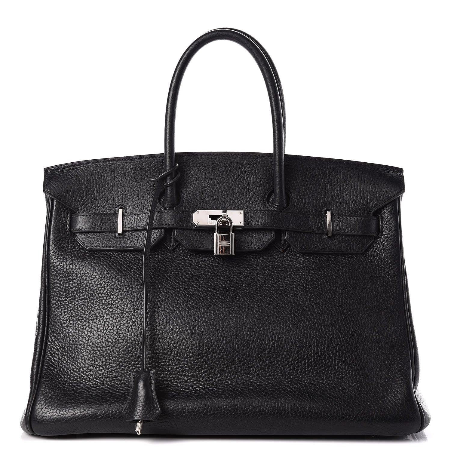 Hermes Taurillon Clemence Birkin 35 Black 1 of 32