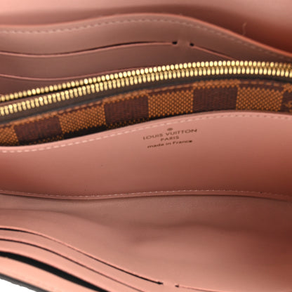 Louis Vuitton Damier Ebene Croisette Chain Wallet Rose Ballerine 5 of 12