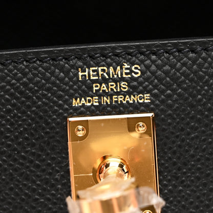 Hermes Epsom Kelly Sellier 25 Black 6 of 10