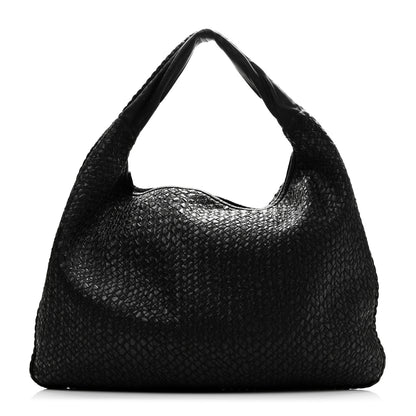 Bottega Veneta Nappa Intrecciato Weave Maxi Veneta Hobo Black 1 of 11