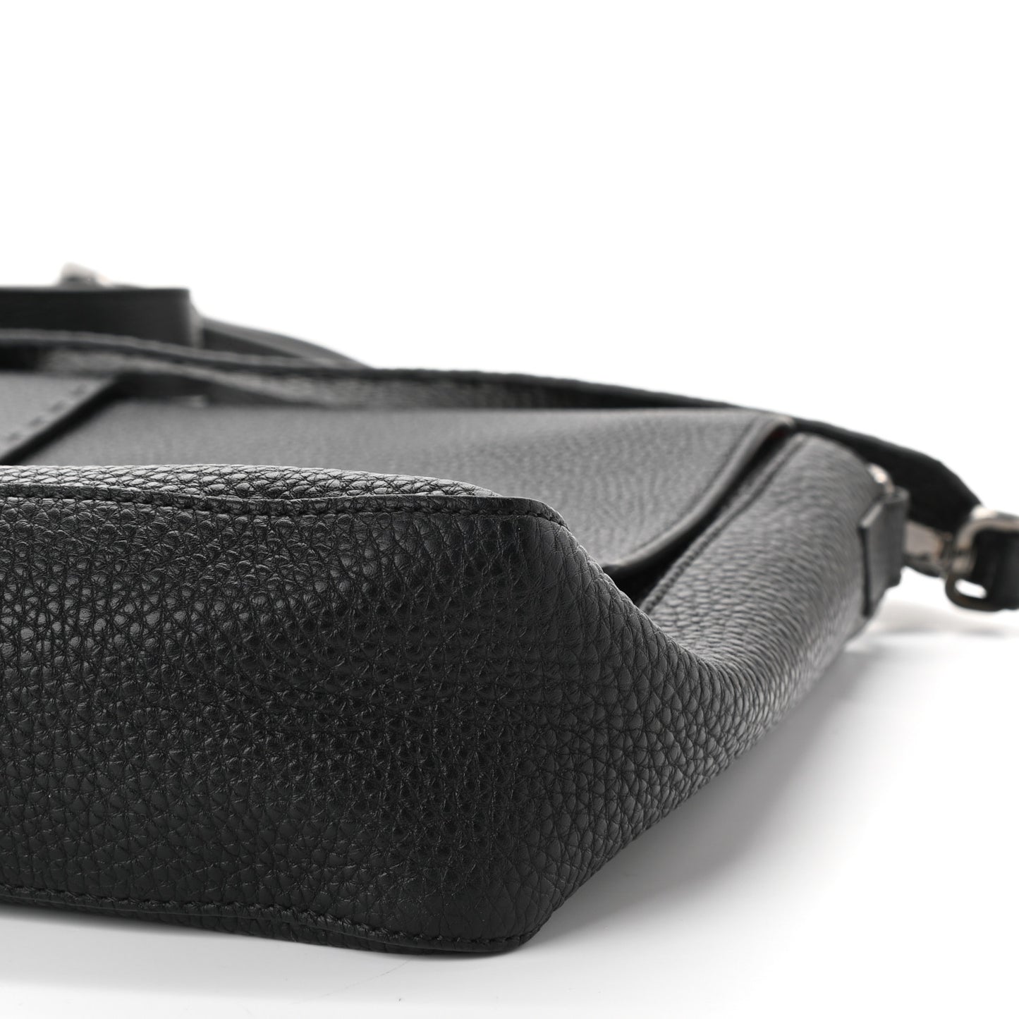 Cuoio Romano Selleria XL Belt Baguette Bag Black