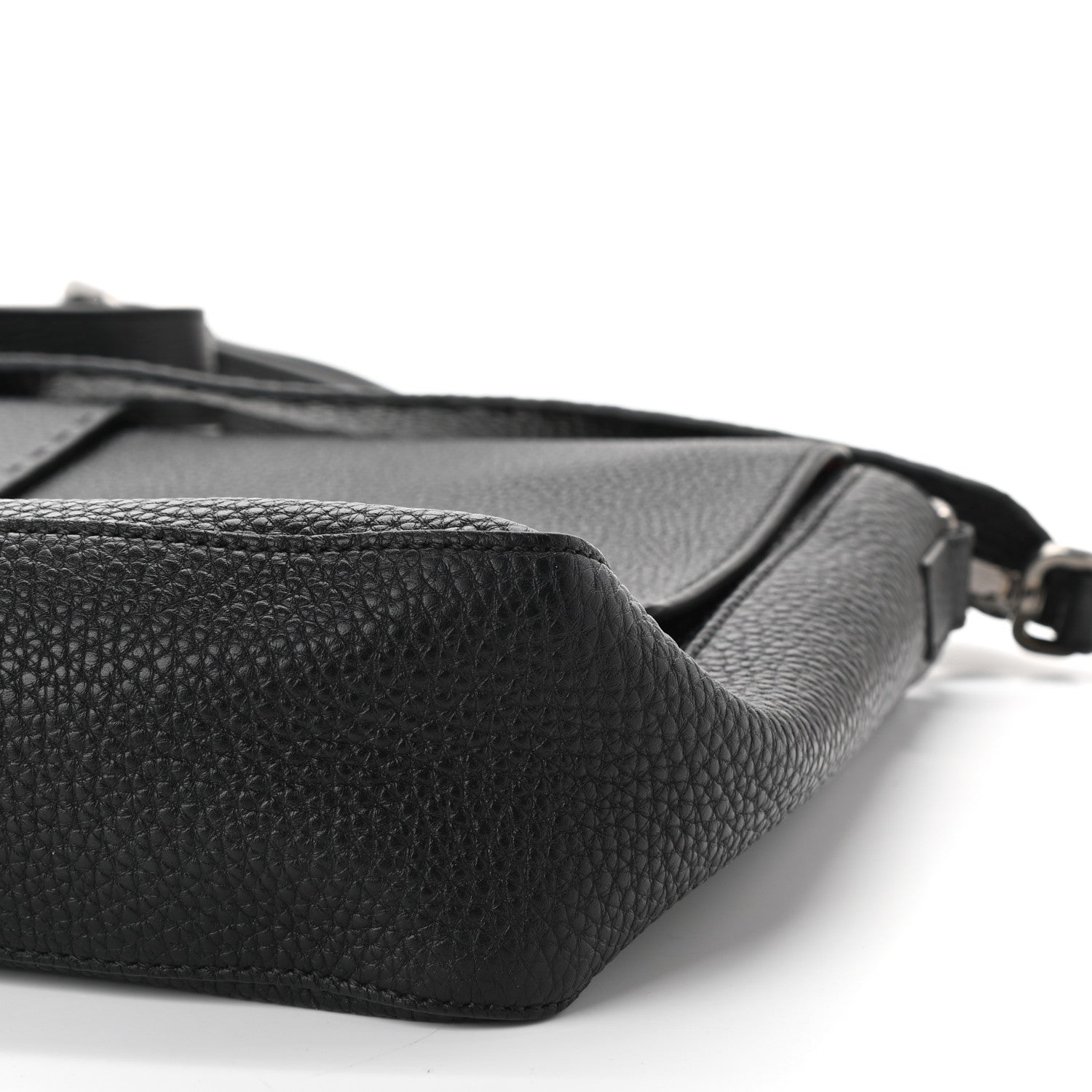 Fendi Cuoio Romano Selleria XL Belt Baguette Bag Black 8 of 8