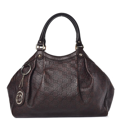 Gucci Guccissima Medium Sukey Tote Chocolate 1 of 18