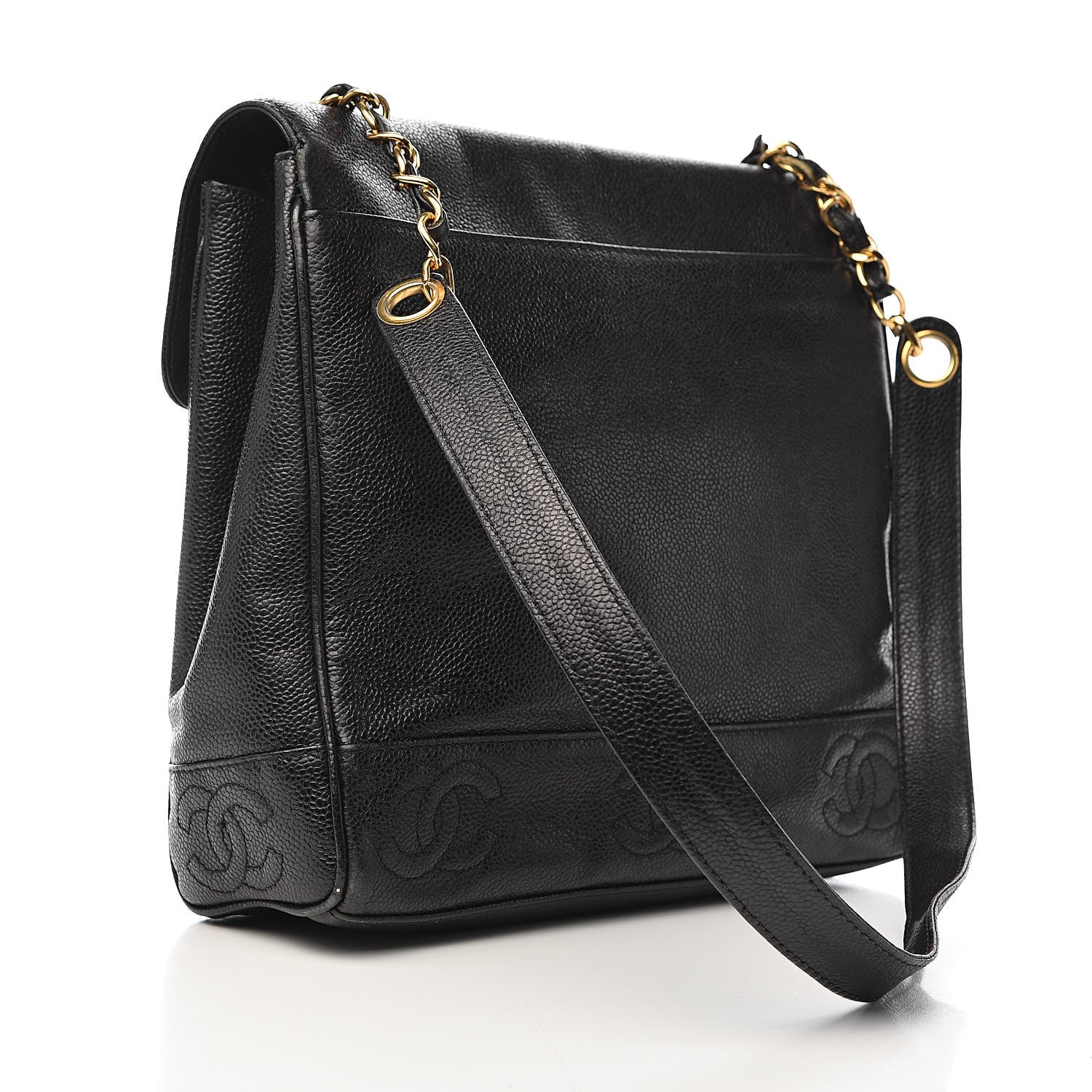 Chanel Caviar CC Shoulder Bag Black 3 of 10