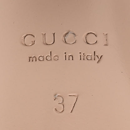 Gucci Vernice Crystal Horsebit Charlotte 42mm Slingback Pumps 37 Rosso Ancora 7 of 8