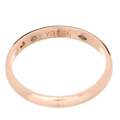 Cartier 18K Pink Gold Diamond 2.6mm 1895 Wedding Band Ring 50 5.25 5 of 7