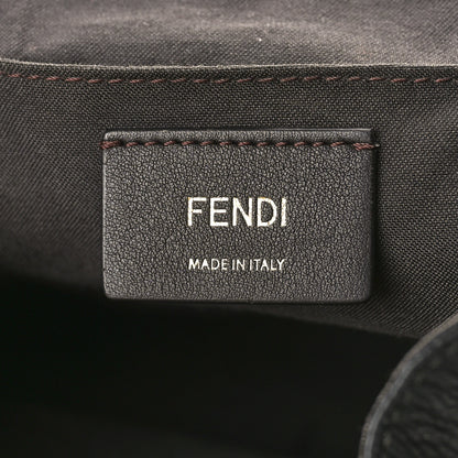 Fendi Vitello Cruise Bi-Color FF 1974 Embossed F is Fendi Drawstring Backpack Black Fragola Maya 6 of 8