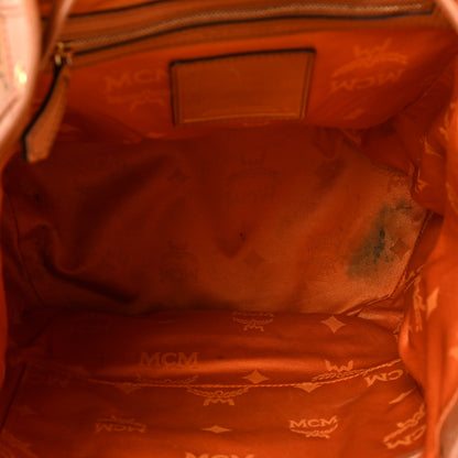 MCM Visetos Medium Vintage Pocket Backpack Cognac 5 of 26