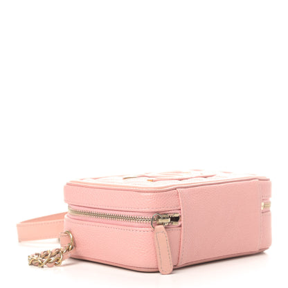 Chanel Caviar Quilted Filigree Vanity Clutch With Chain Pink 3 of 6