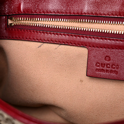 Gucci Monogram Azalea Calfskin Matelasse Diagonal Small GG Marmont Shoulder Bag Beige Ebony New Cherry Red 21 of 29