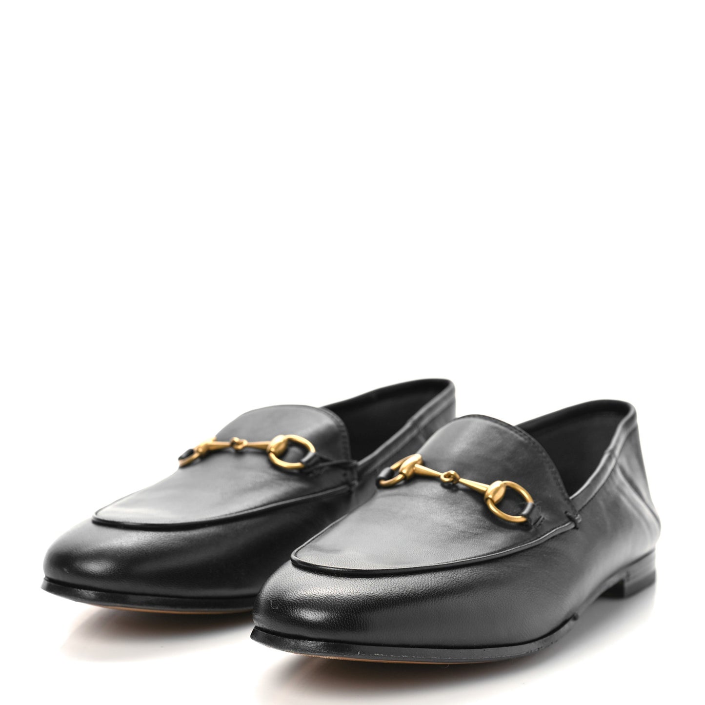 Lambskin Womens Brixton Horsebit Loafers 39 Black