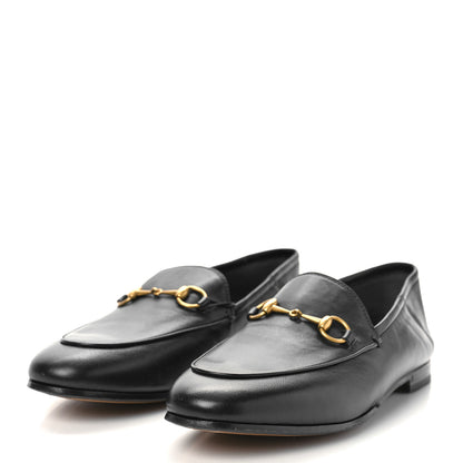 Gucci Lambskin Womens Brixton Horsebit Loafers 39 Black 4 of 8