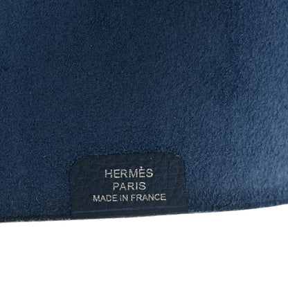 Hermes Togo Ulysse PM Notebook Cover Bleu Azur 6 of 7