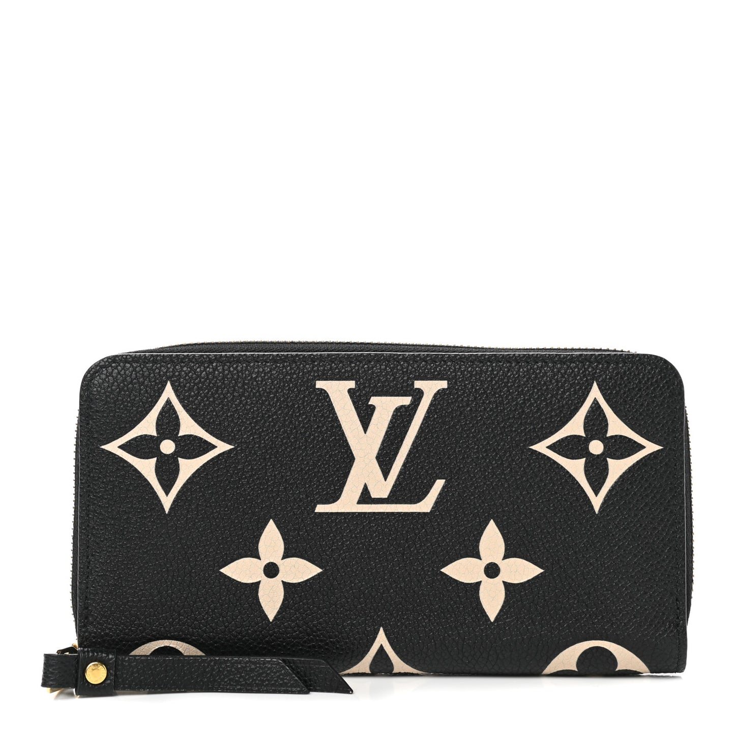 Empreinte Monogram Giant Zippy Wallet Black Beige