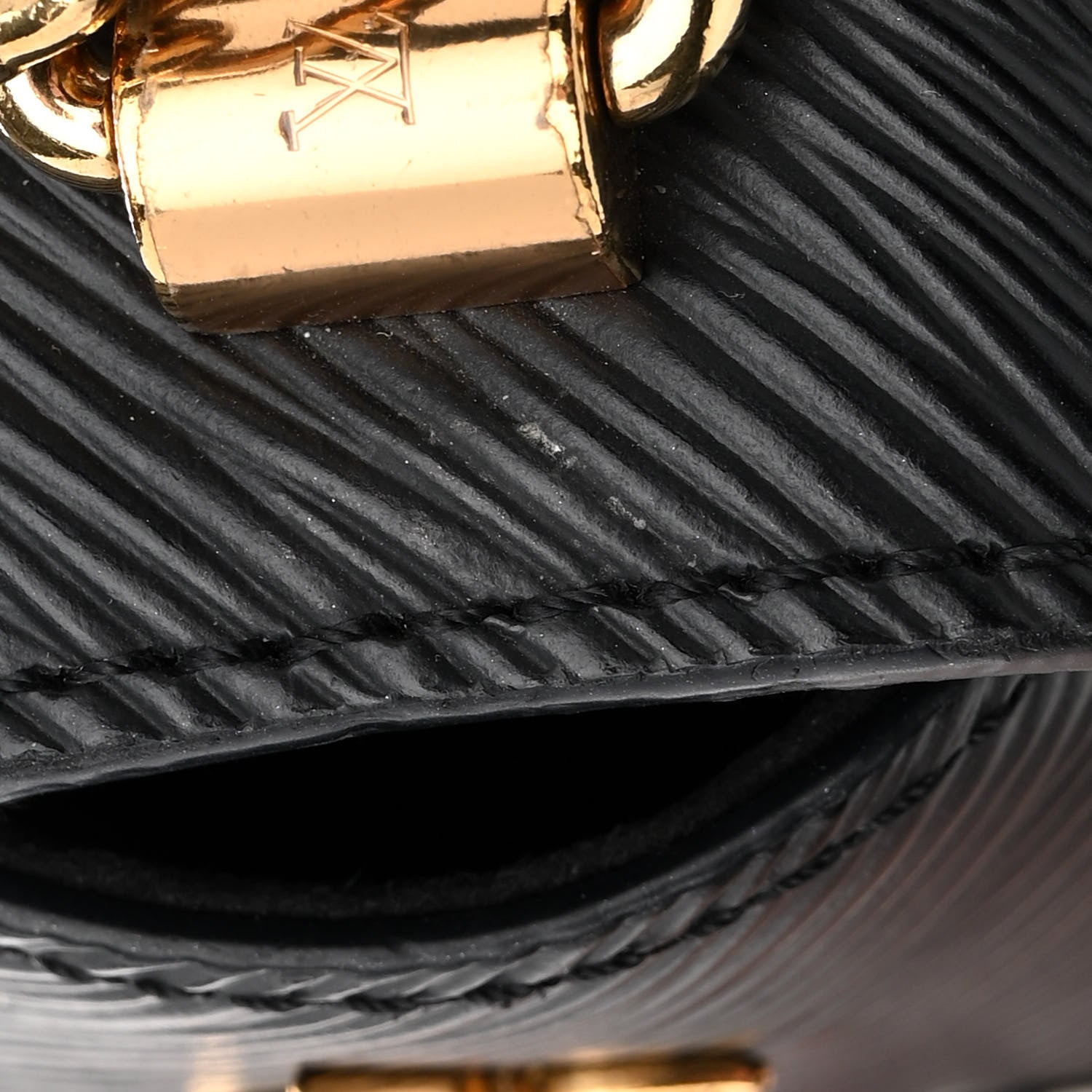 Louis Vuitton Epi Love Lock Twist Shoulder Bag MM Black 12 of 12