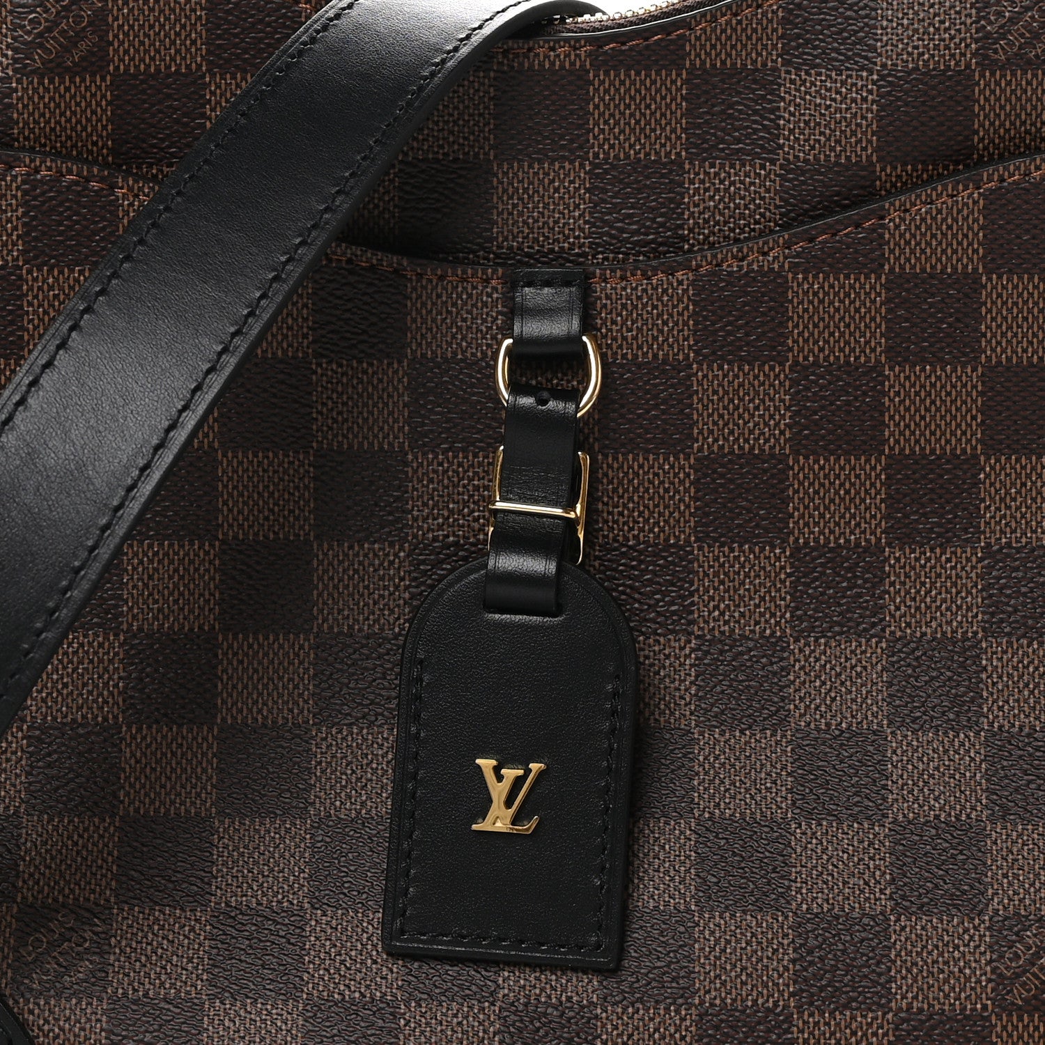 Louis Vuitton LOUIS VUITTON Damier Ebene Odeon PM Black 6 of 9