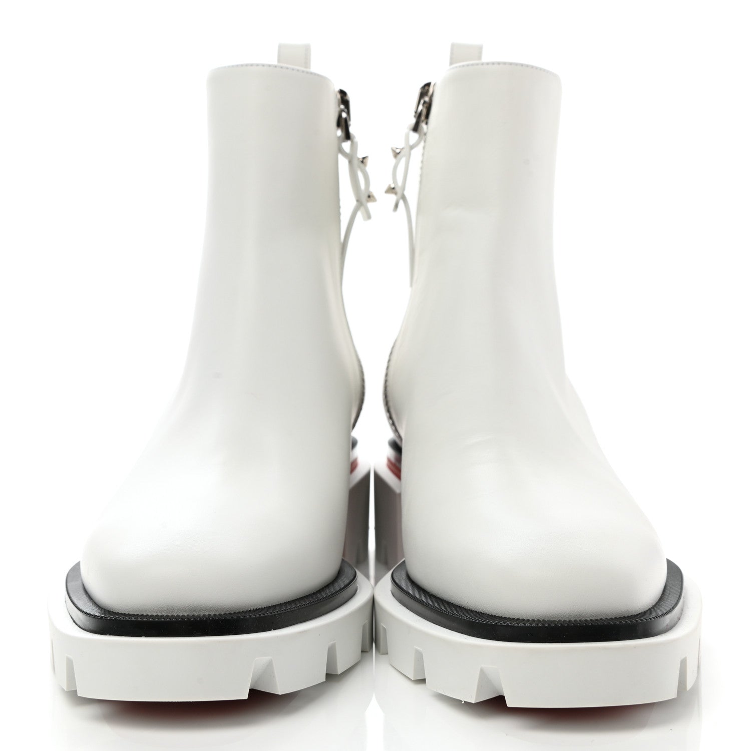 Christian Louboutin Calfskin Maxiboot Boots 41 Bianco 2 of 8