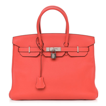Hermes Taurillon Clemence Birkin 35 Rose Jaipur 1 of 17