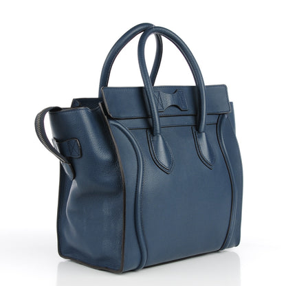 Celine Drummed Calfskin Mini Luggage Orage 3 of 9
