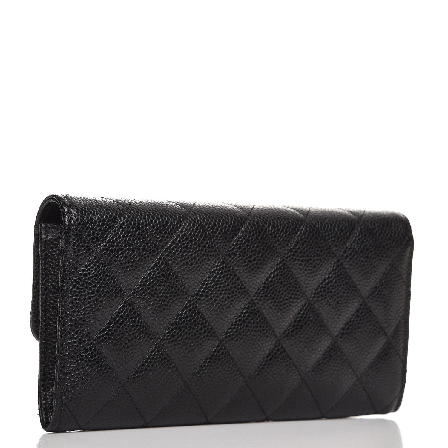 Chanel Caviar Quilted Large Flap Wallet Black 3 of 8