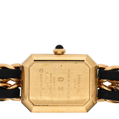 Chanel Stainless Steel Lambskin 20mm Chain Premiere Quartz Watch Gold M 4 of 4