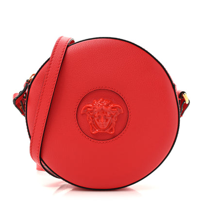 Versace Calfskin La Medusa Round Camera Bag Red 1 of 9