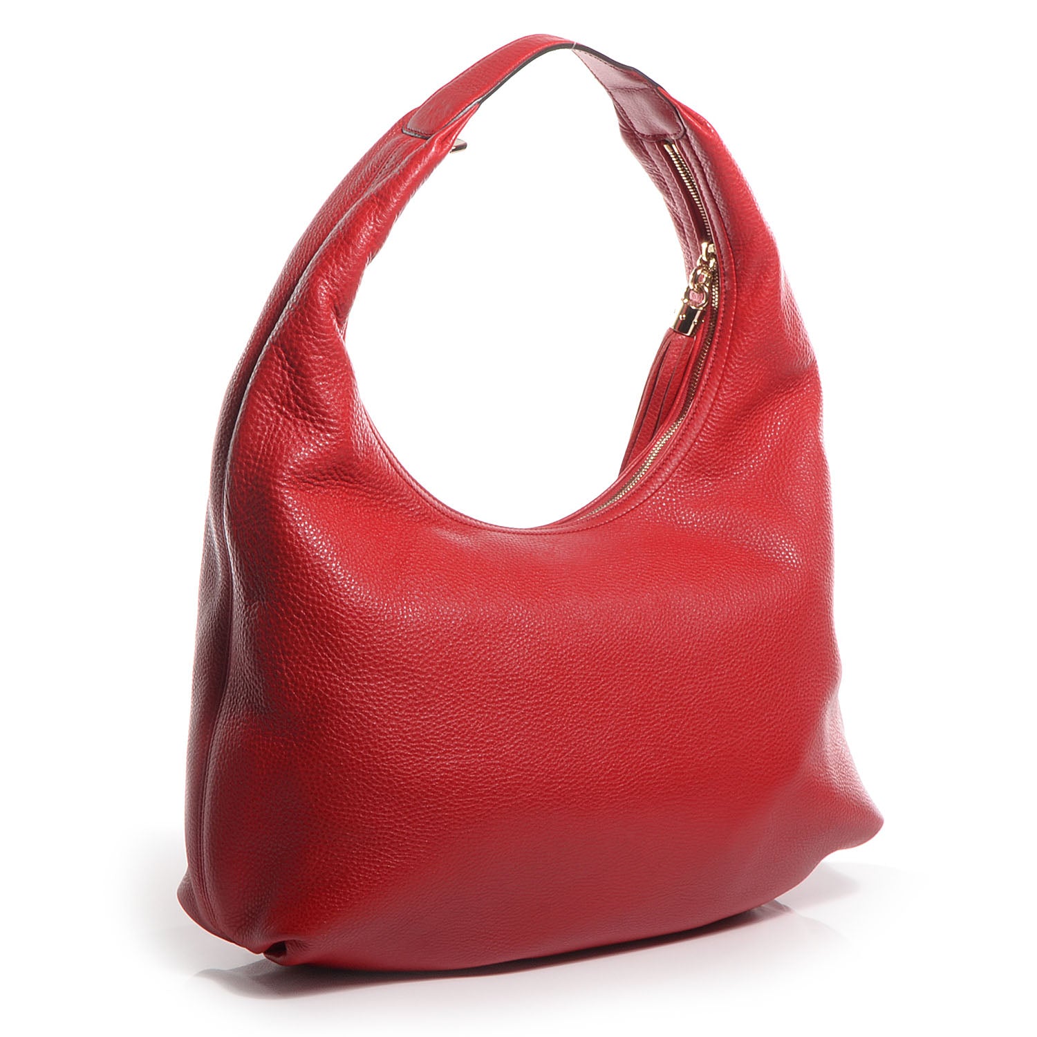 Gucci Pebbled Calfskin Large Soho Hobo Red 3 of 10