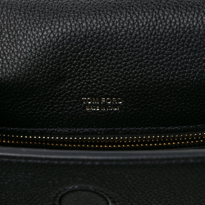 Tom Ford Grained Calfskin Mini T Clasp Tara Crossbody Bag Black 6 of 12