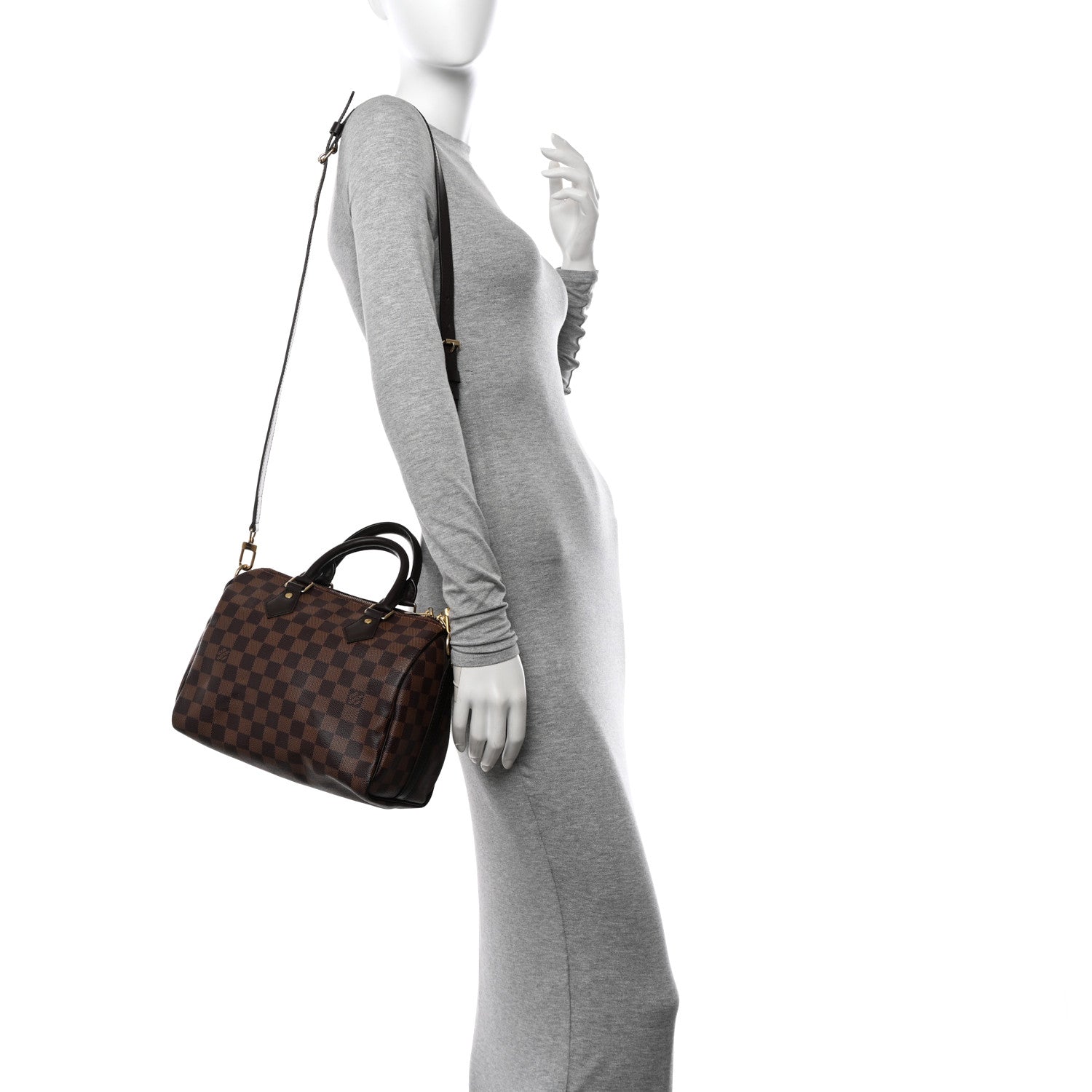 Louis Vuitton Damier Ebene Speedy Bandouliere 25 2 of 9