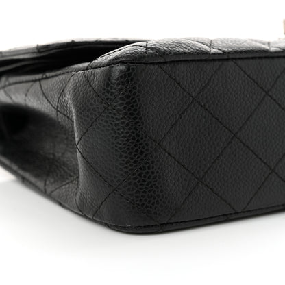 Chanel Caviar Quilted Medium Double Flap Black 9 of 13