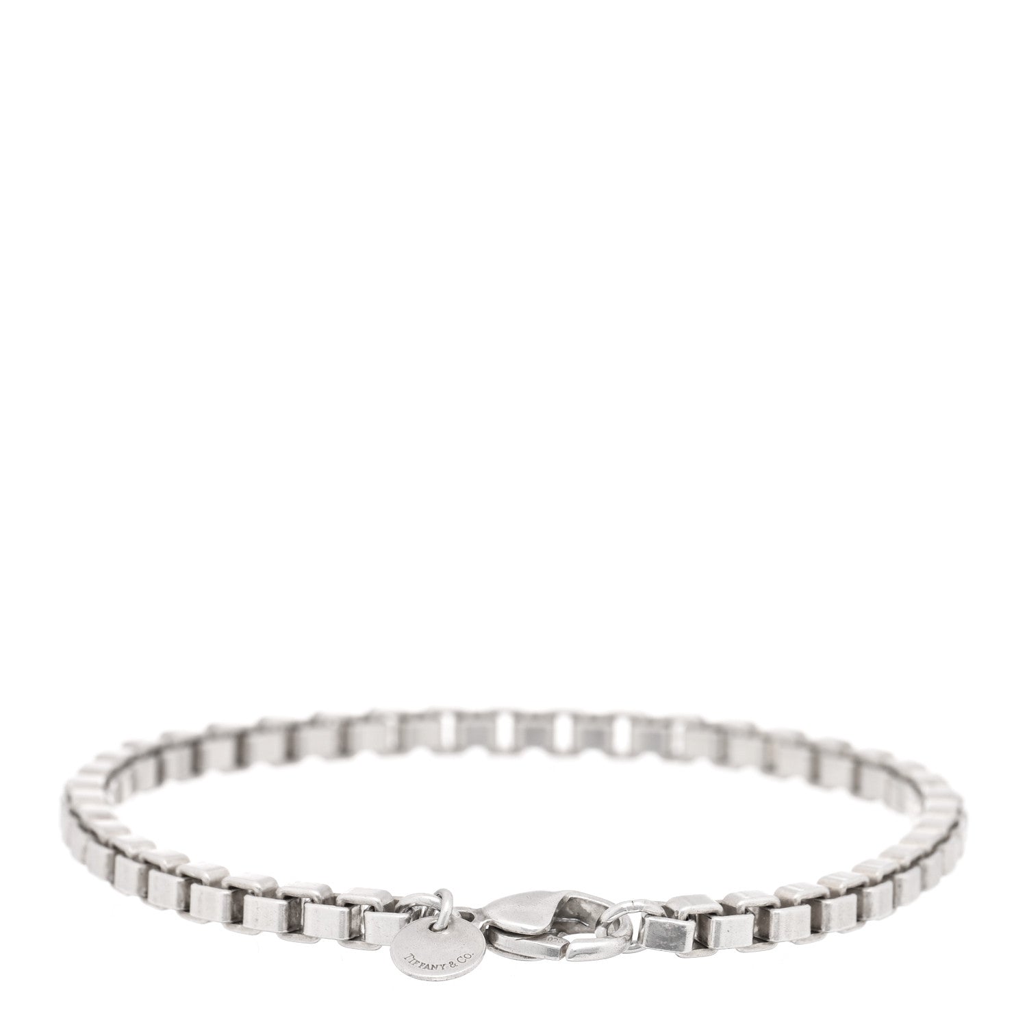 Tiffany Sterling Silver 4mm Venetian Link Bracelet 2 of 3