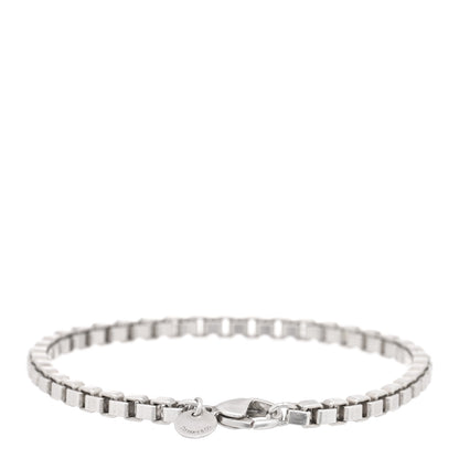 Tiffany Sterling Silver 4mm Venetian Link Bracelet 2 of 3