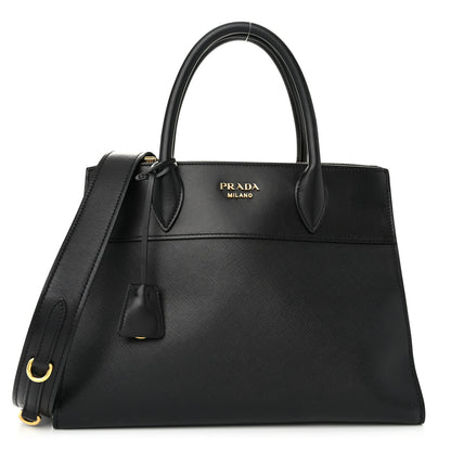 Prada Saffiano City Calfskin Small Paradigme Bag Black 1 of 10