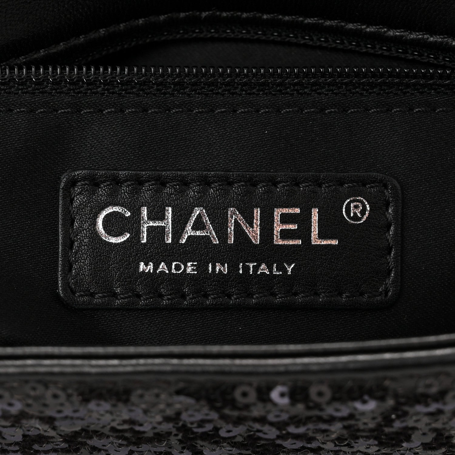 Chanel Sequin Lambskin Medium Moonlight on Water Flap Black 6 of 10
