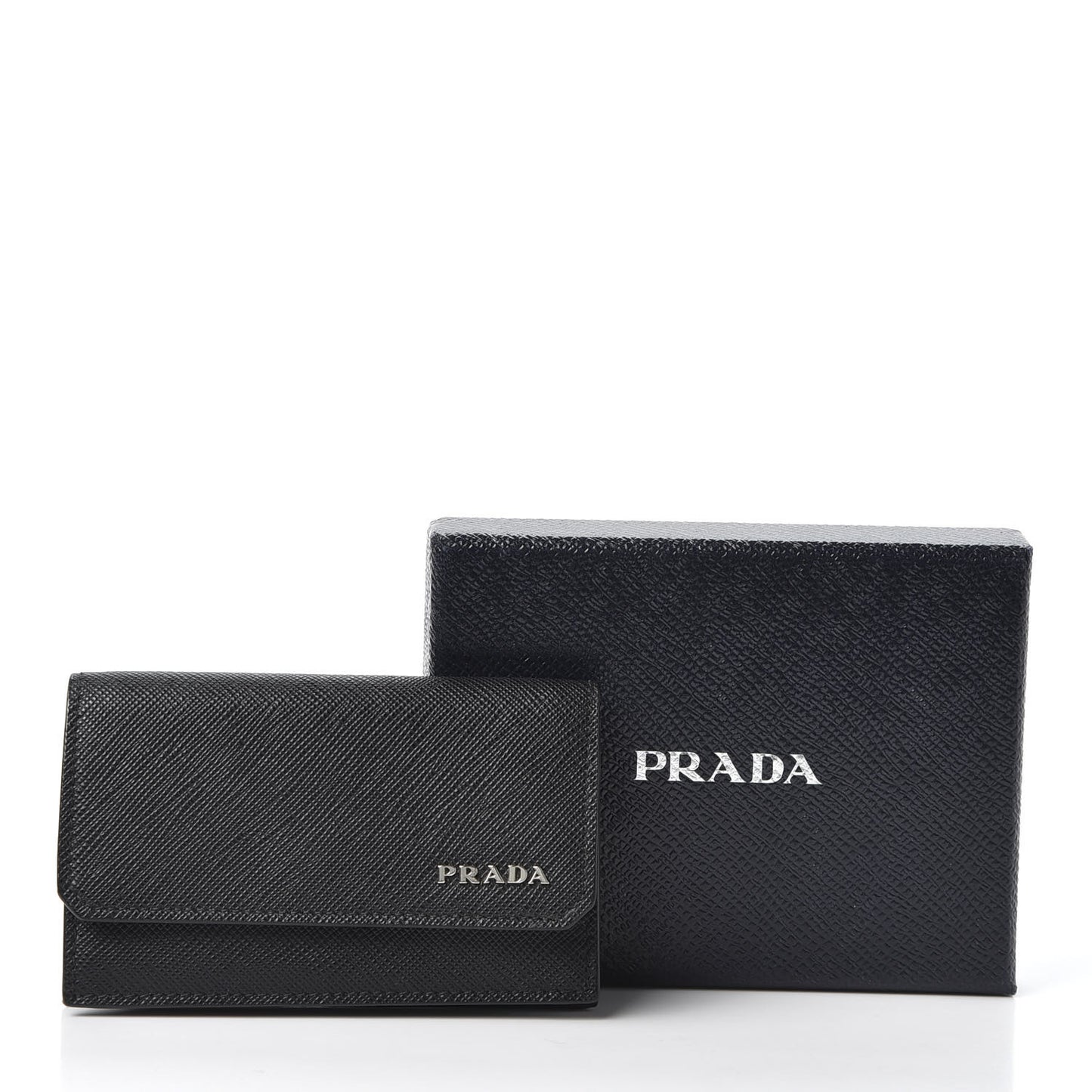 Saffiano Card Holder Black