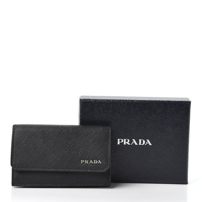 Prada Saffiano Card Holder Black 8 of 8