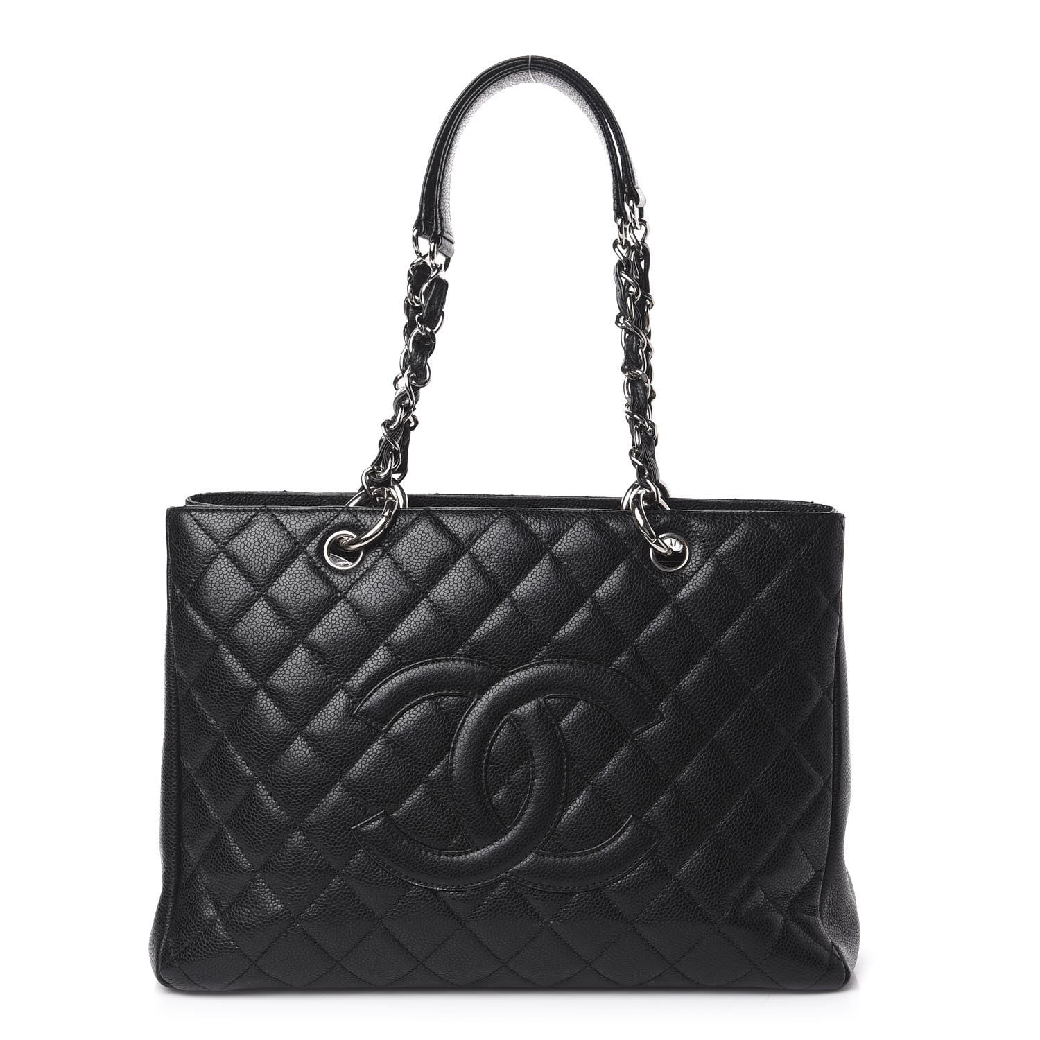 Chanel Caviar Quilted Grand Shopping Tote GST Black 1 of 11