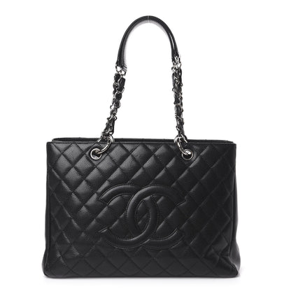 Chanel Caviar Quilted Grand Shopping Tote GST Black 1 of 11