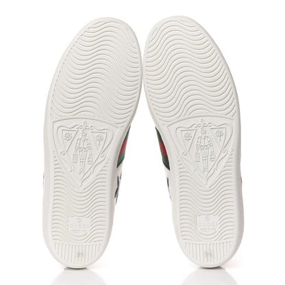 Gucci Calfskin Ayers Web Star Embroidered Womens Ace Sneakers 38.5 White Multi 5 of 10