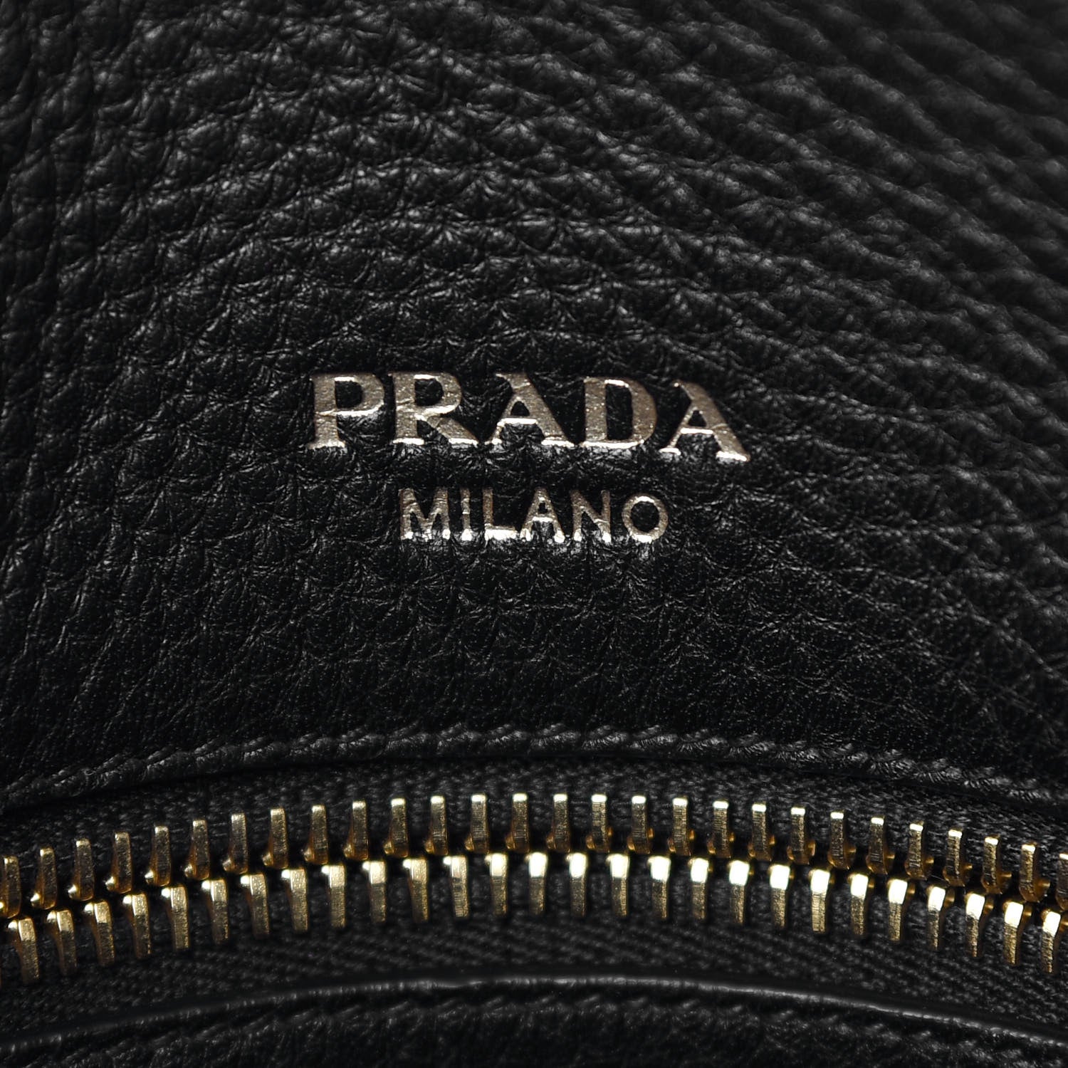 Prada Vitello Daino Shopping Tote Black 8 of 9